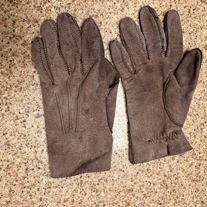 Thinsulate thermal insulation Brown Suede Women’s Gloves